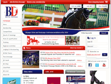 Tablet Screenshot of britishdressage.co.uk